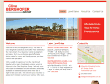 Tablet Screenshot of cliveberghofer.com.au